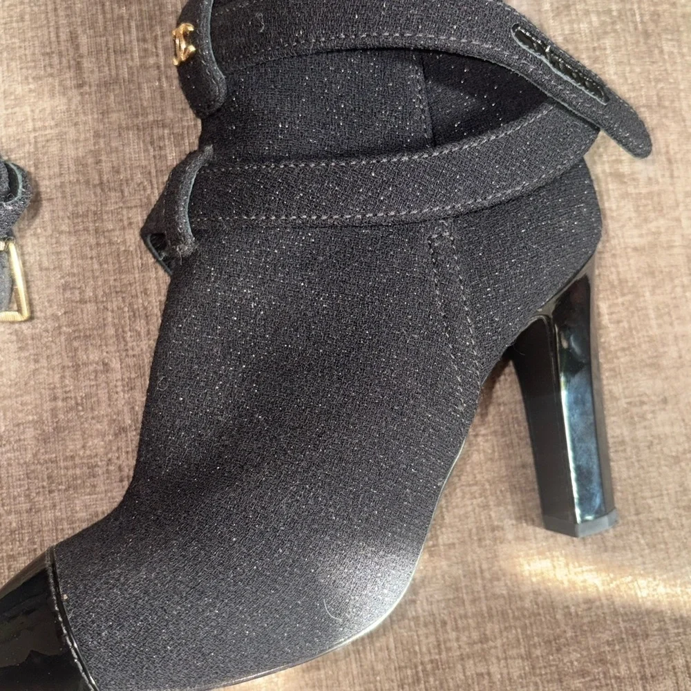 Classic Chanel CC Logo Cap Toe Boots”